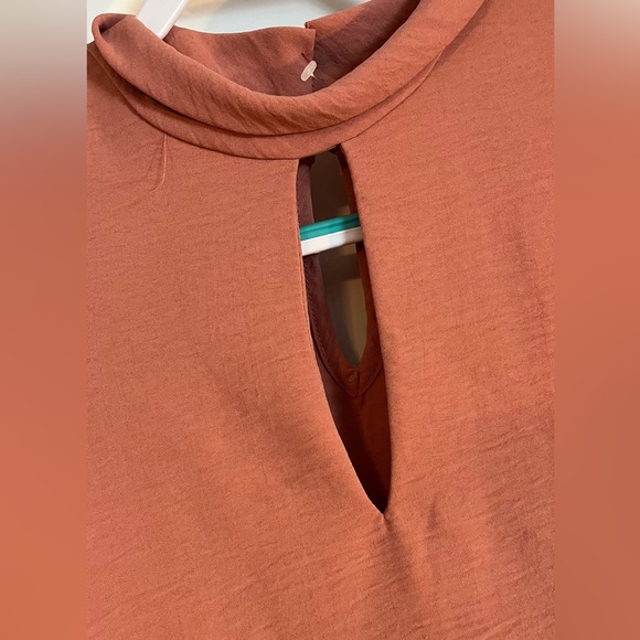 Misia brand top. Color is close to salmon. Worn once. Long sleeve. 100%poly - Picture 3 of 4